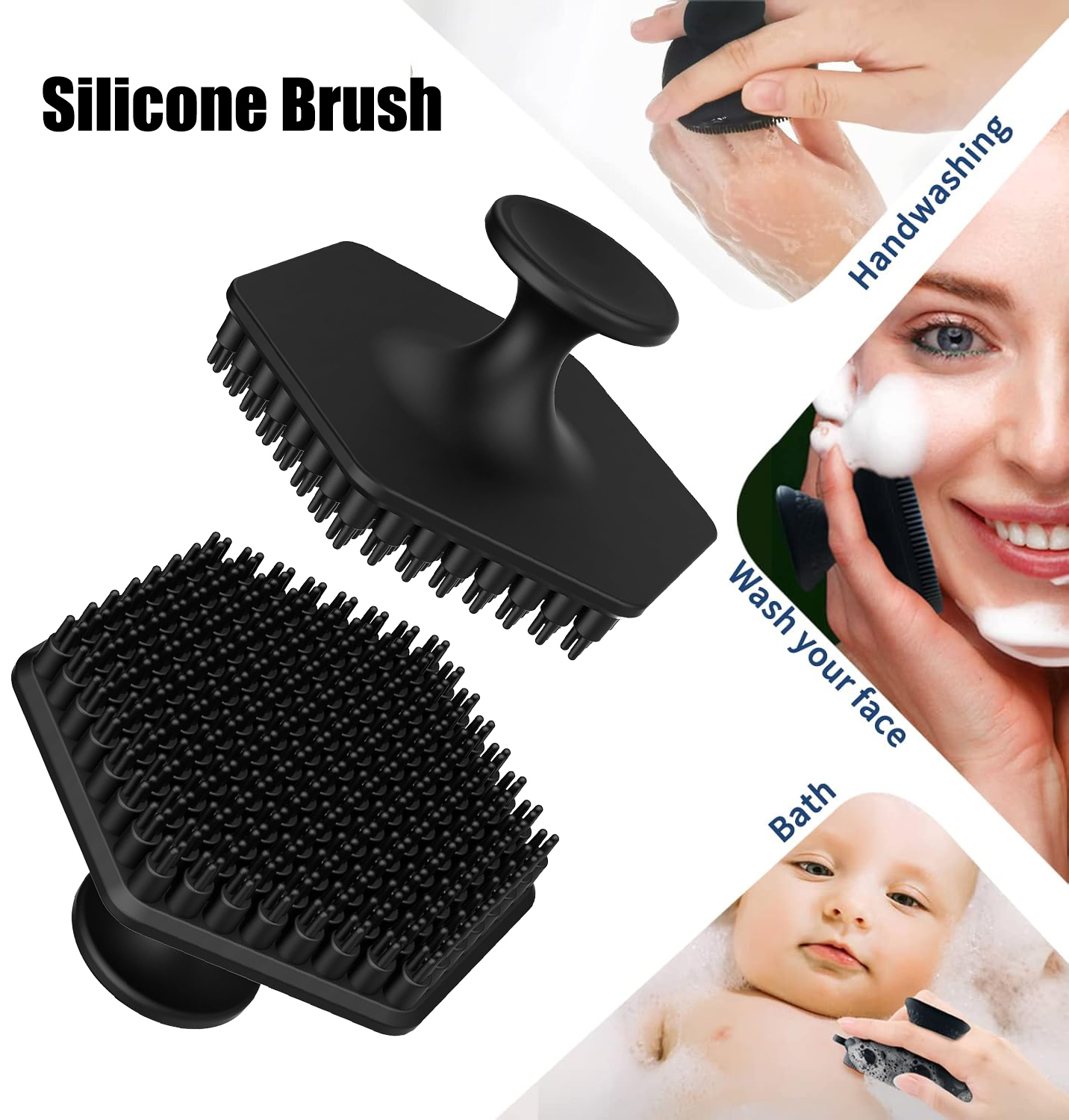 Exfoliating Scrub Mens - Silicone Face Scrubber for Men Cleansing