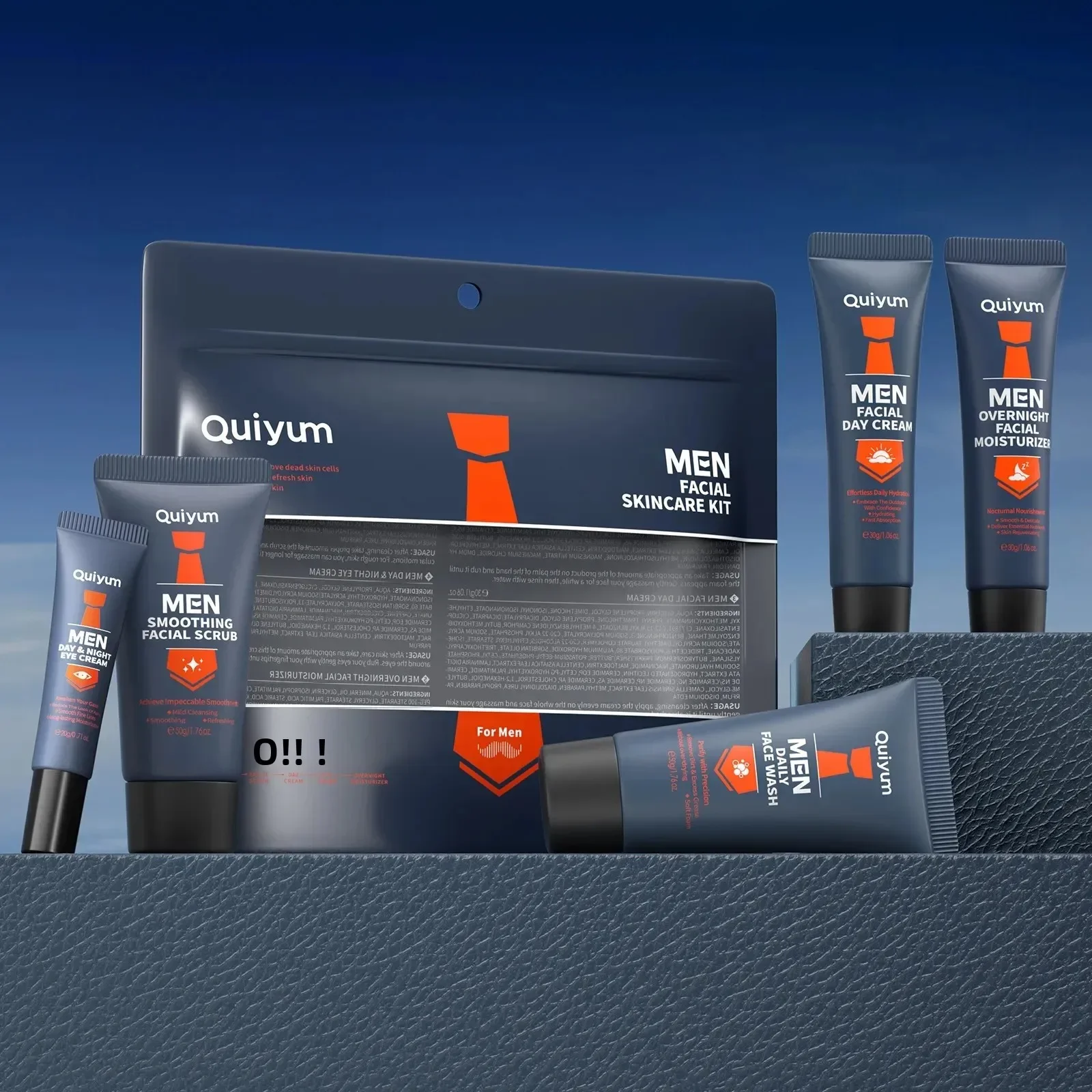 Mens Grooming Treatment - Professional Men Grooming Kit 5pcs Exfoliating