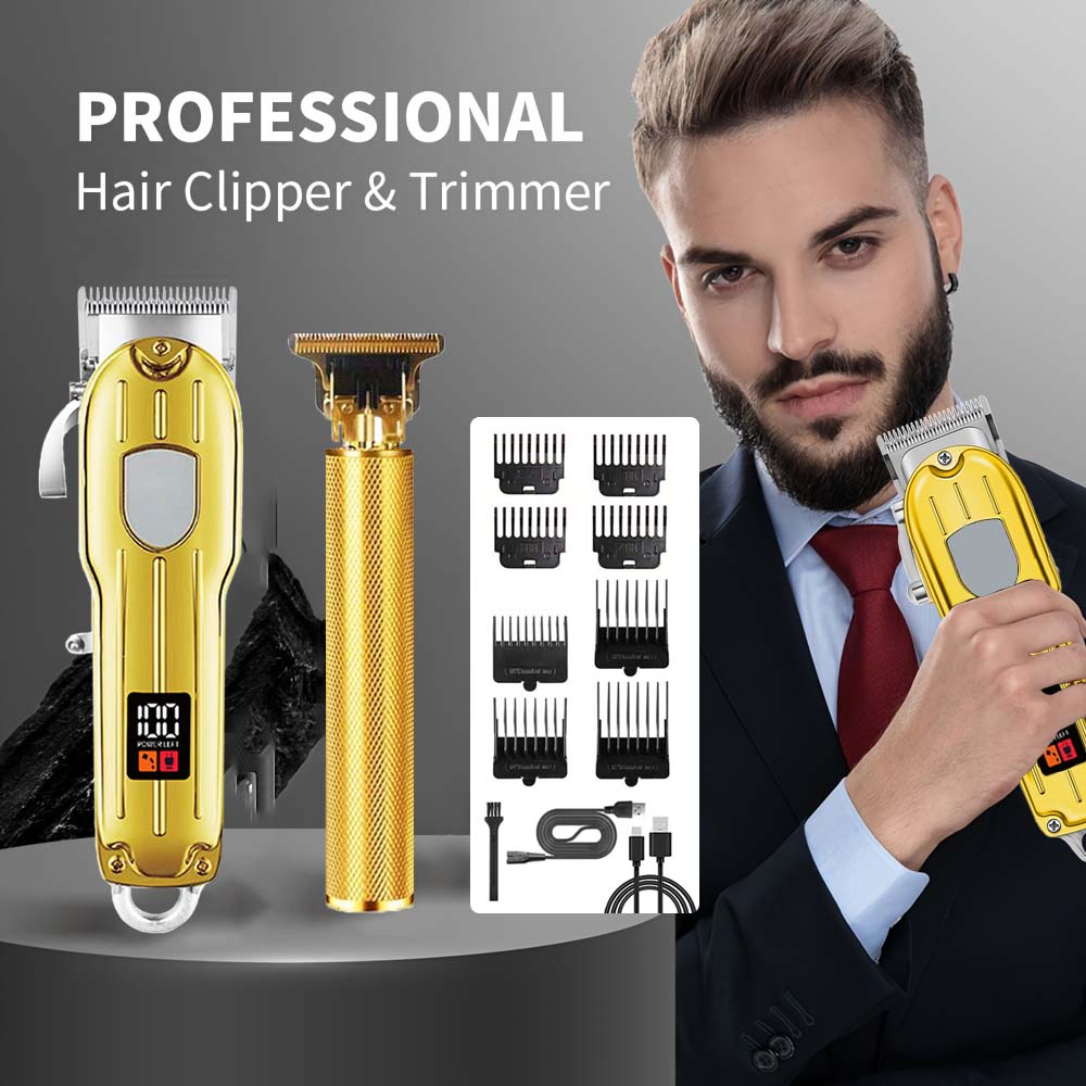 Men'S Grooming Shaver - 2 in 1 Electric Hair Clipper