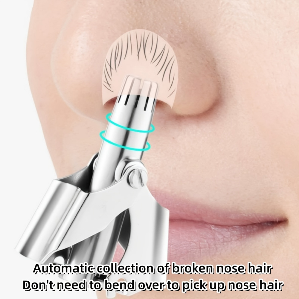 Nose Hair Trimmer - Multifunctional Manual Nose Hair Trimmer Stainless