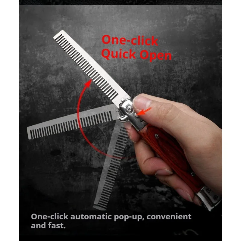 Folding Spring Hair Comb with  - Men'S Grooming Tonic 评论和价格