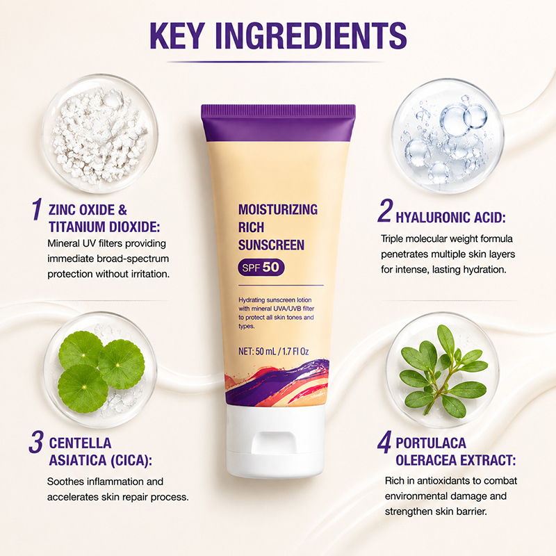Spf 50 Moisturizing Sunscreen  - Face Moisturizer Spf 评论和价格