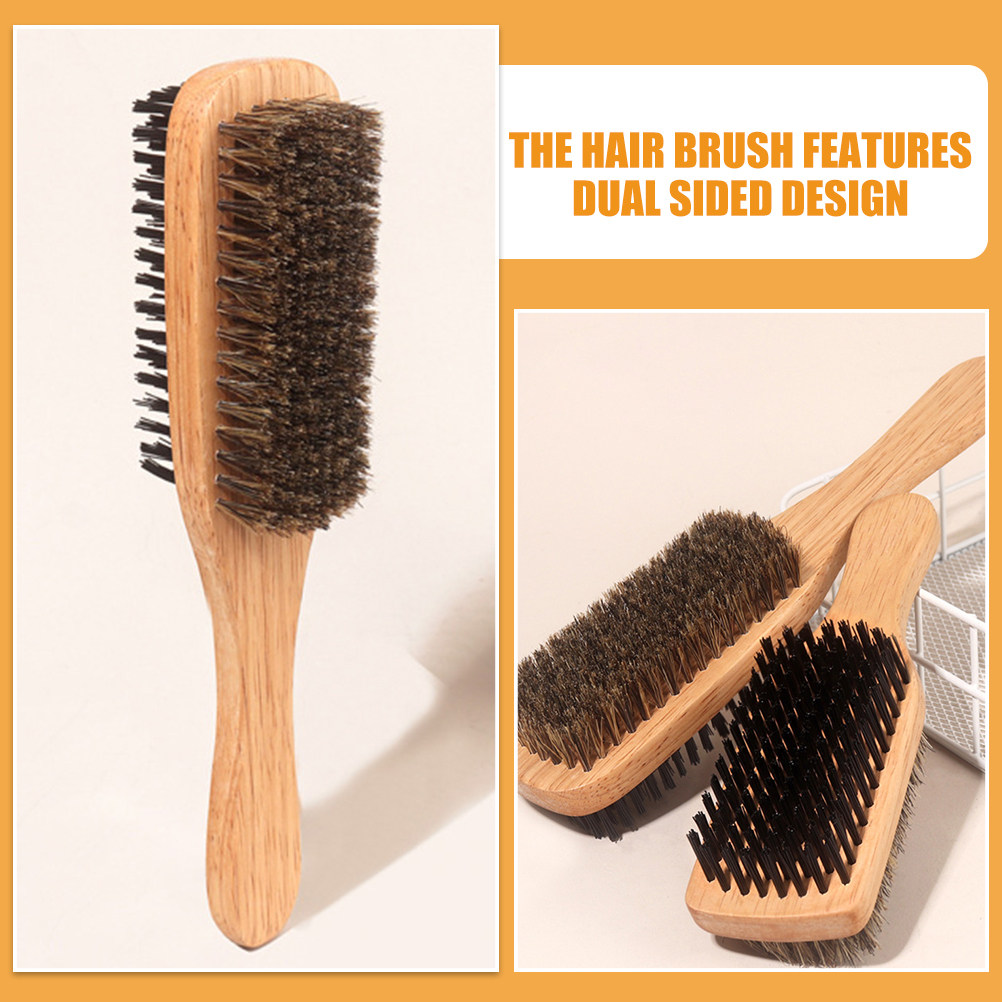 2Pcs Double-Sided Boar Bristle - Men'S Grooming And Style 评论和价格