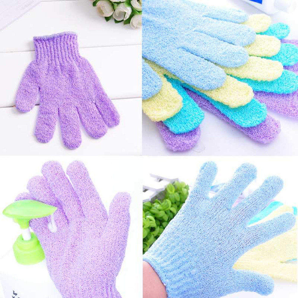 2Pcs Shower Exfoliating Gloves - Exfoliating Scrub Mens 评论和价格