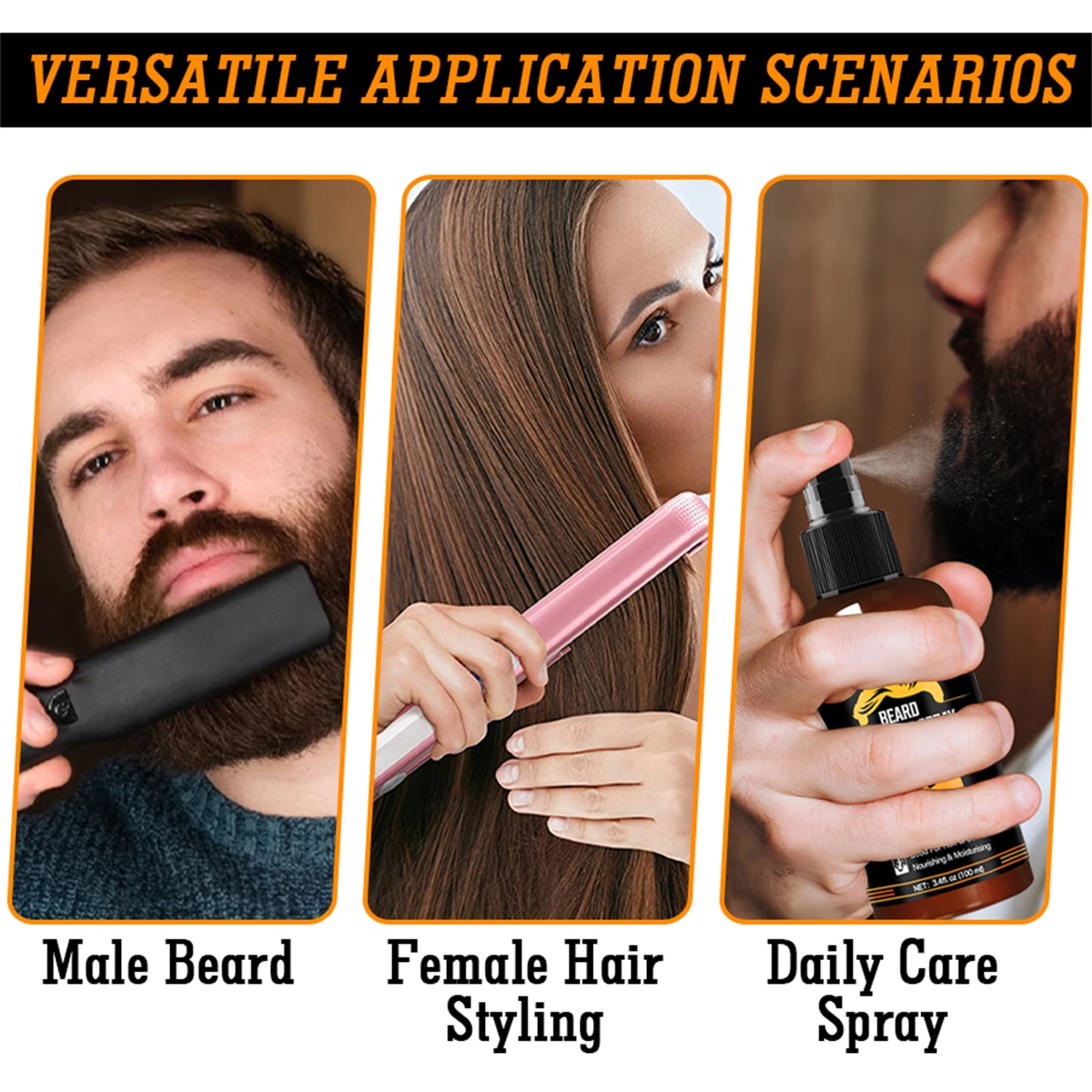 Beard Grooming Spray,Men Moust - Mens Grooming Treatment 评论和价格