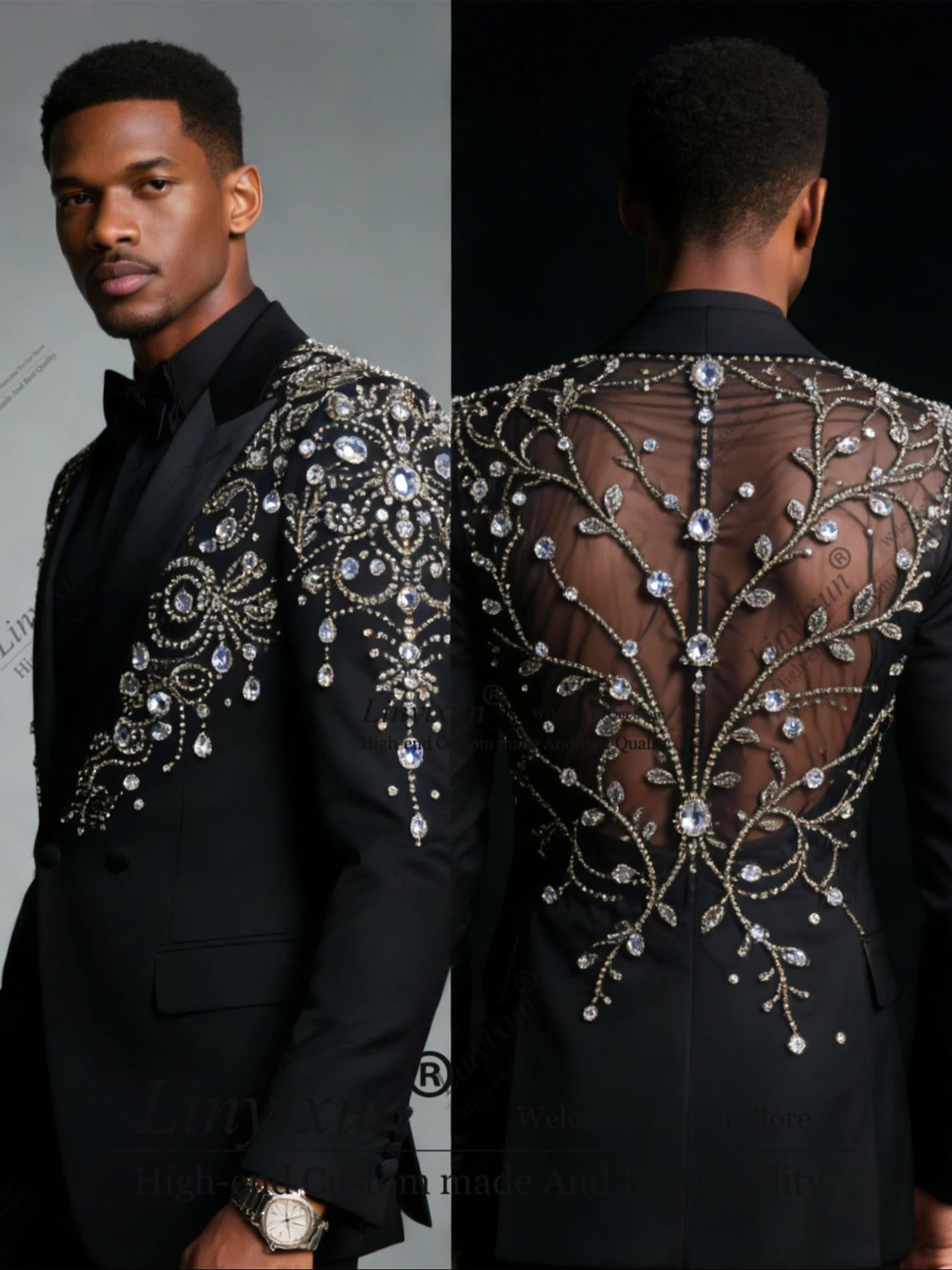 Stunning Style Diamond Beadeds - Men'S Grooming And Style 评论和价格
