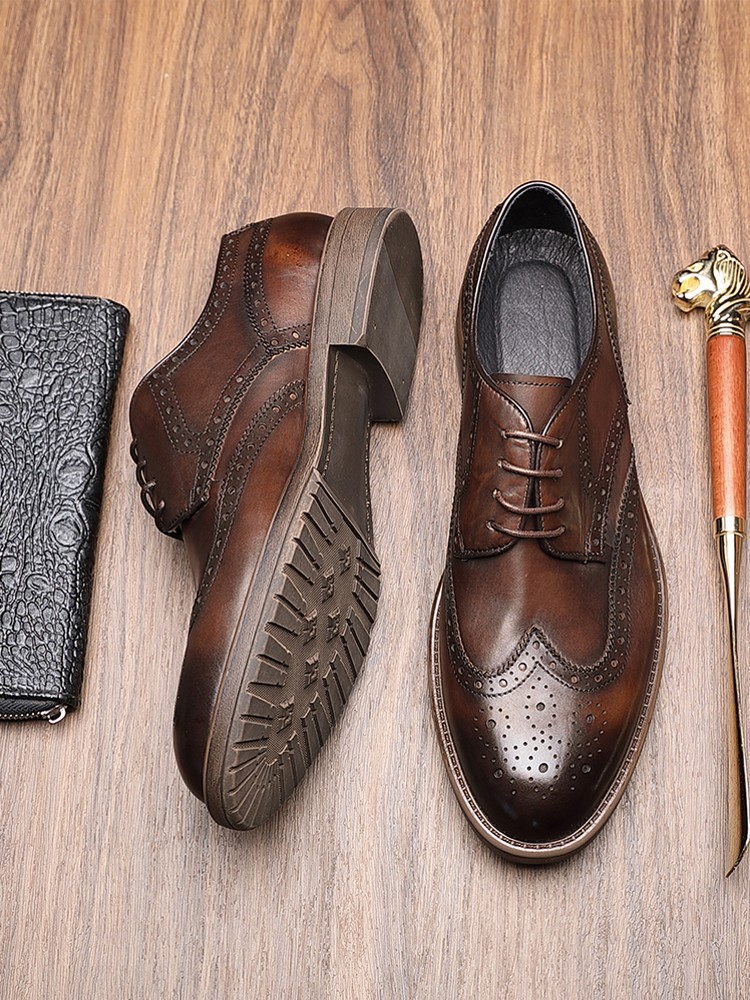 British Style Men Handmade Cow - Men'S Grooming Tips 评论和价格