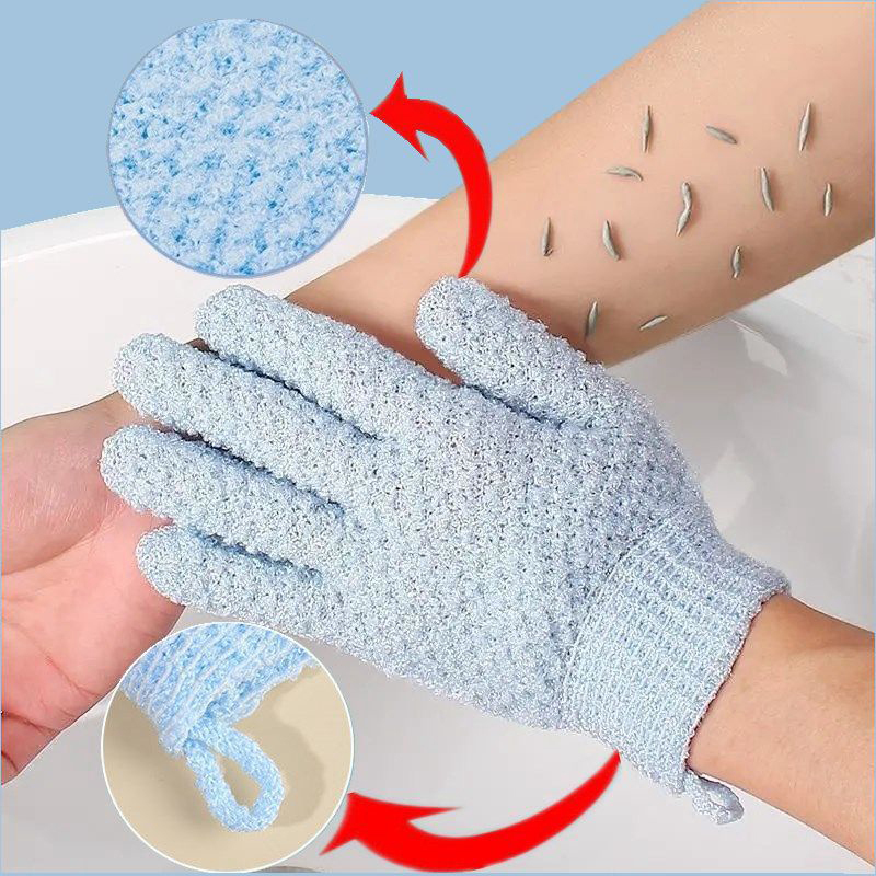 2PCS Exfoliating Bath Gloves S - Exfoliating Scrub Mens 评论和价格