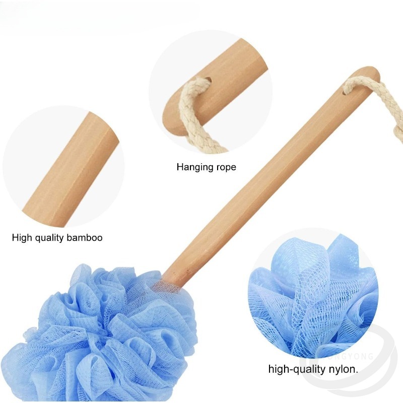 1PCS Long Handle Wooden Bath B - Exfoliating Scrub Mens 评论和价格