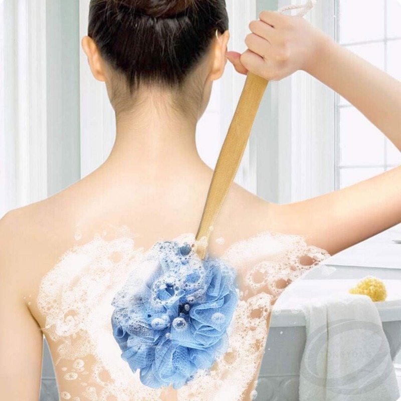 1PCS Long Handle Wooden Bath B - Exfoliating Scrub Mens 评论和价格