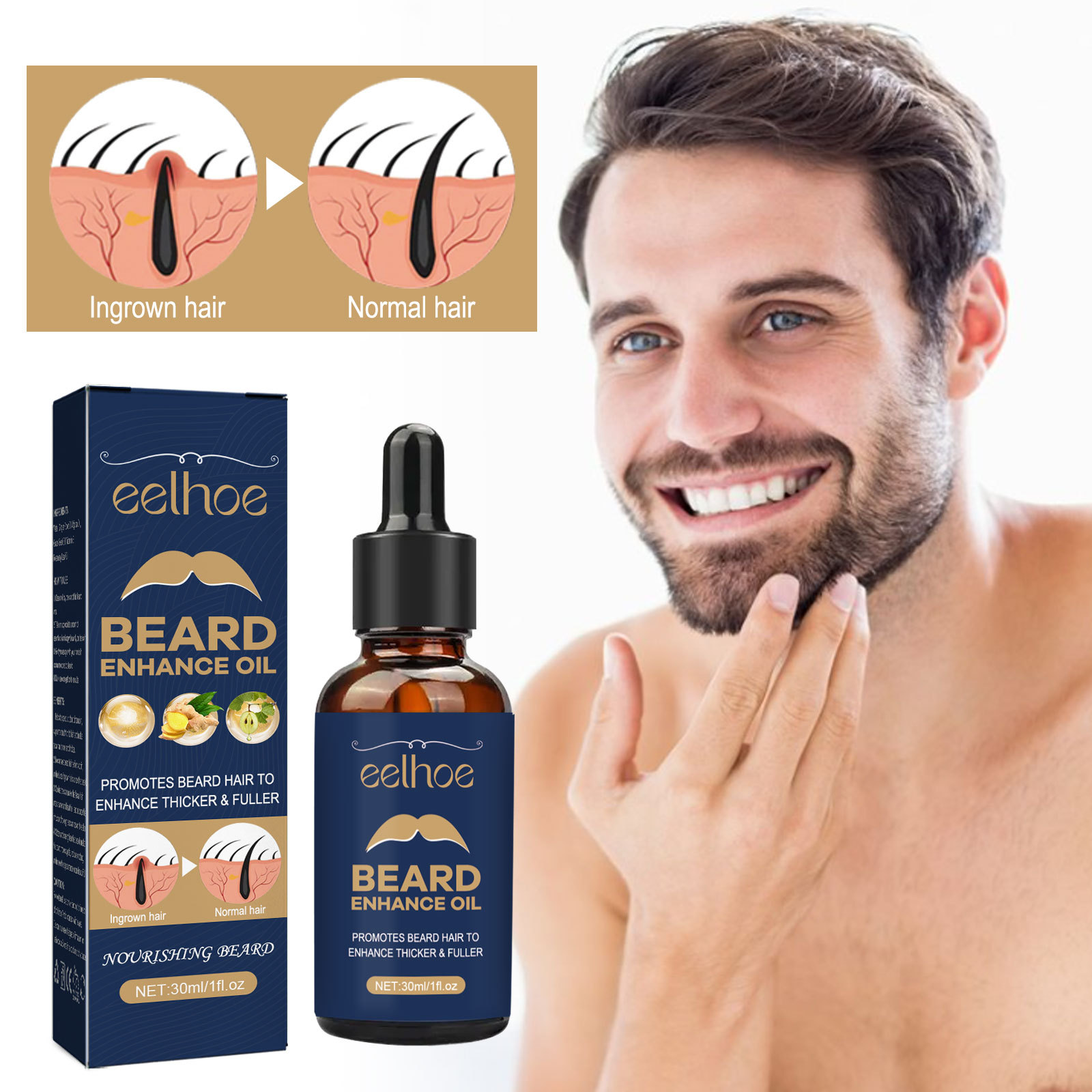 Beard Growth Oil for Men Hair  - Men'S Grooming Tonic 评论和价格