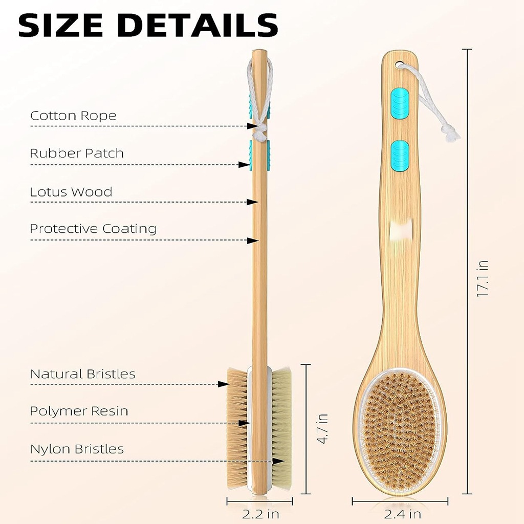 Back Scrubber for Shower, Long - Exfoliating Scrub Mens 评论和价格
