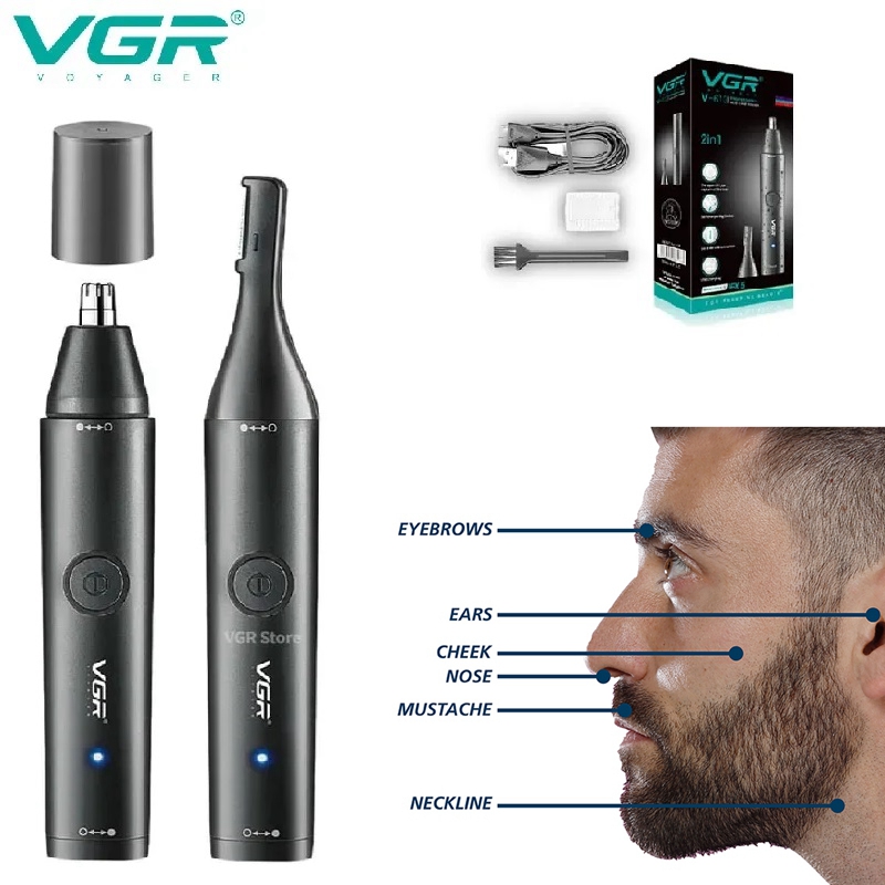VGR Washable Nose Hair Trimmer - Nose Hair Trimmer 评论和价格
