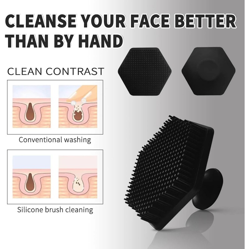 1 Silicone Facial Cleaning Bru - Exfoliating Scrub Mens 评论和价格