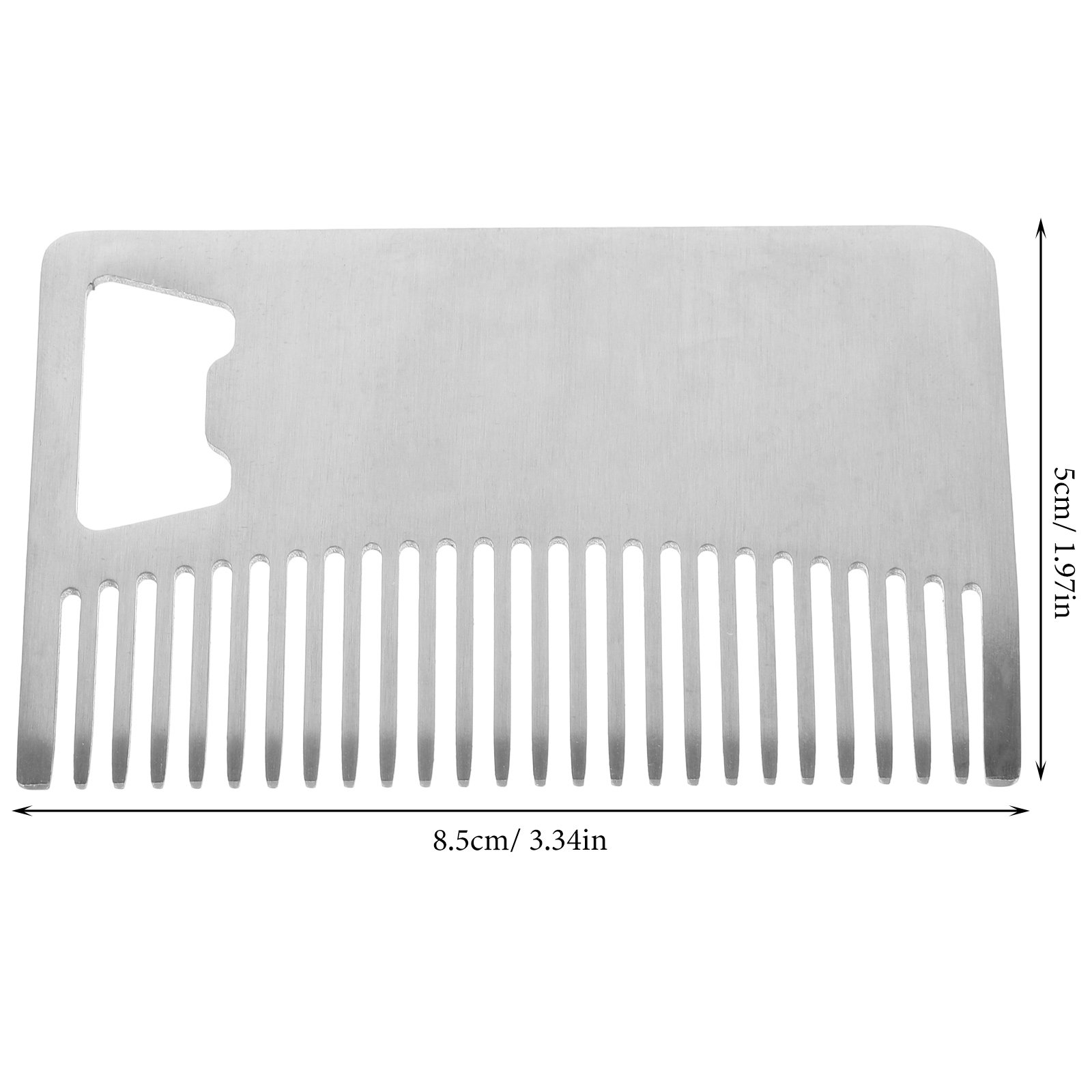 Stainless Steel Beard Comb Por - Men'S Grooming And Style 评论和价格