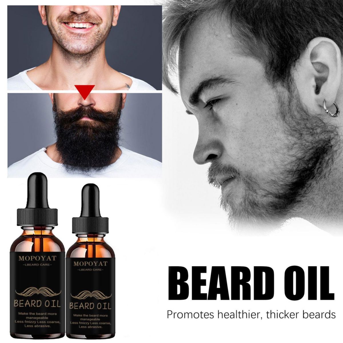 Growth Beard Oil Grow Beard Th - Mens Grooming Treatment 评论和价格