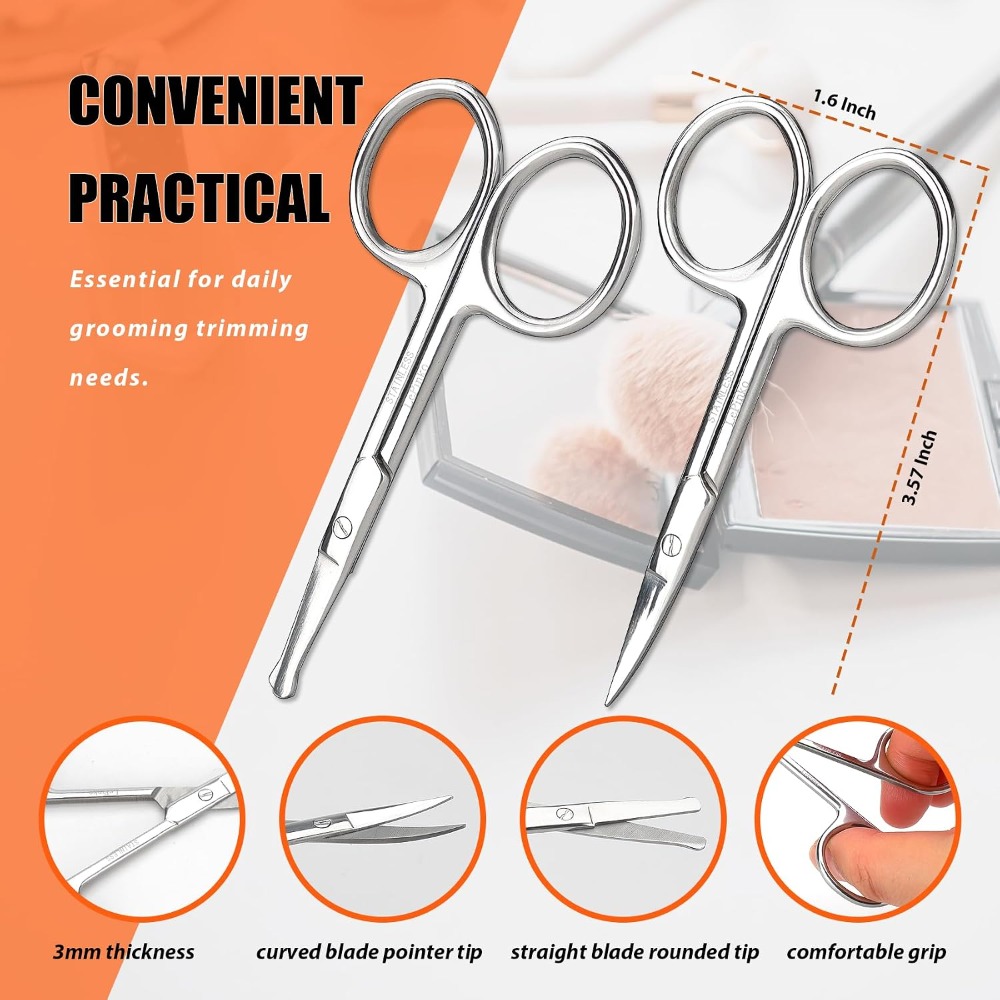 Facial Hair Grooming Scissors  - Men'S Grooming Tips 评论和价格