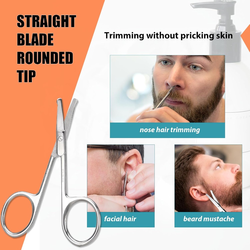 Facial Hair Grooming Scissors  - Men'S Grooming Tips 评论和价格