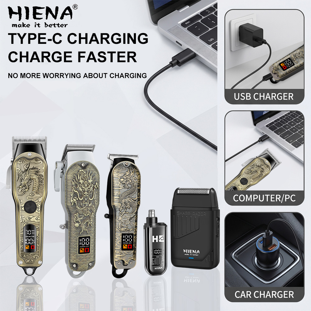 HIENA 5pcs Professional Hair C - Men'S Grooming Shaver 评论和价格
