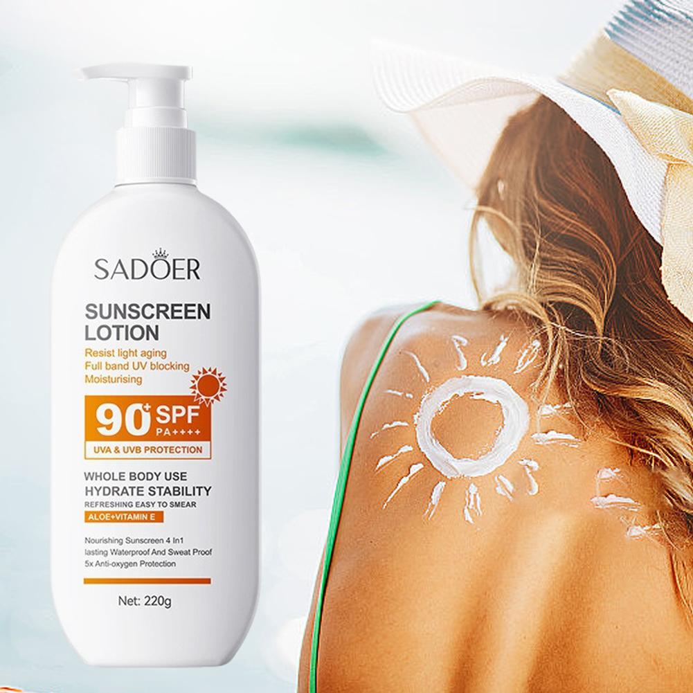 220g Sunscreen Cream SPF 90+ U - Face Moisturizer Spf 评论和价格