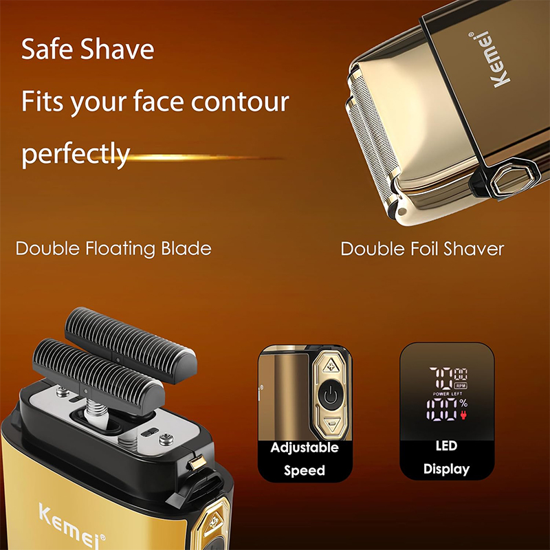 Kemei KM-TX10 T9 Hair Trimmer  - Men'S Grooming Shaver 评论和价格