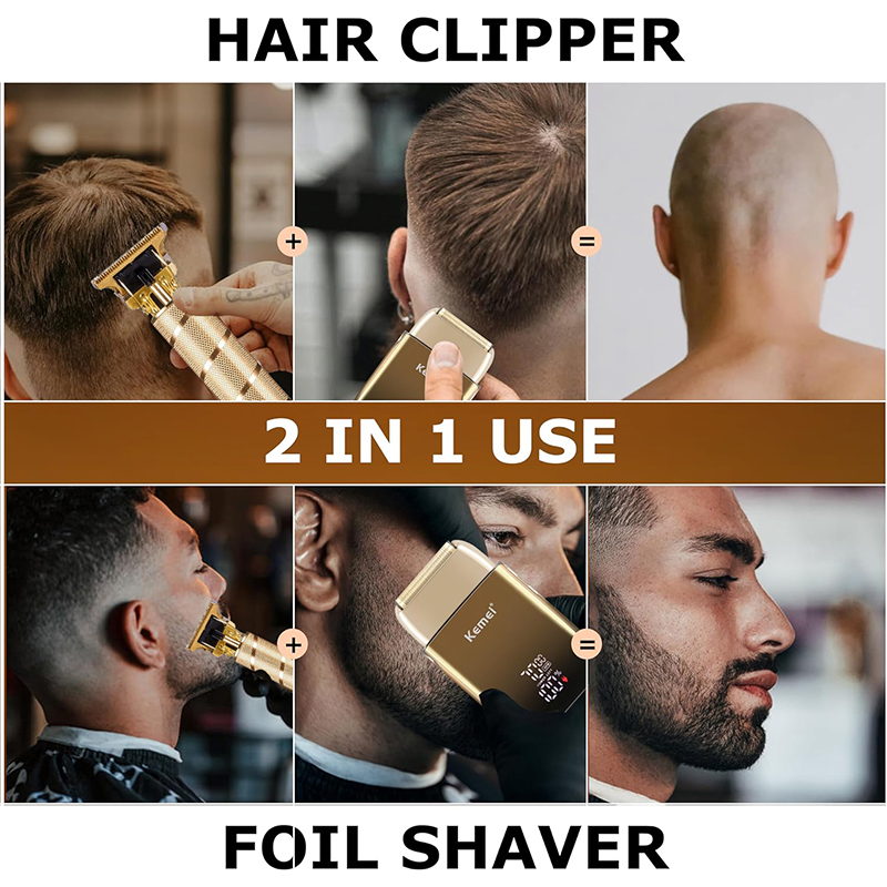 Kemei KM-TX10 T9 Hair Trimmer  - Men'S Grooming Shaver 评论和价格