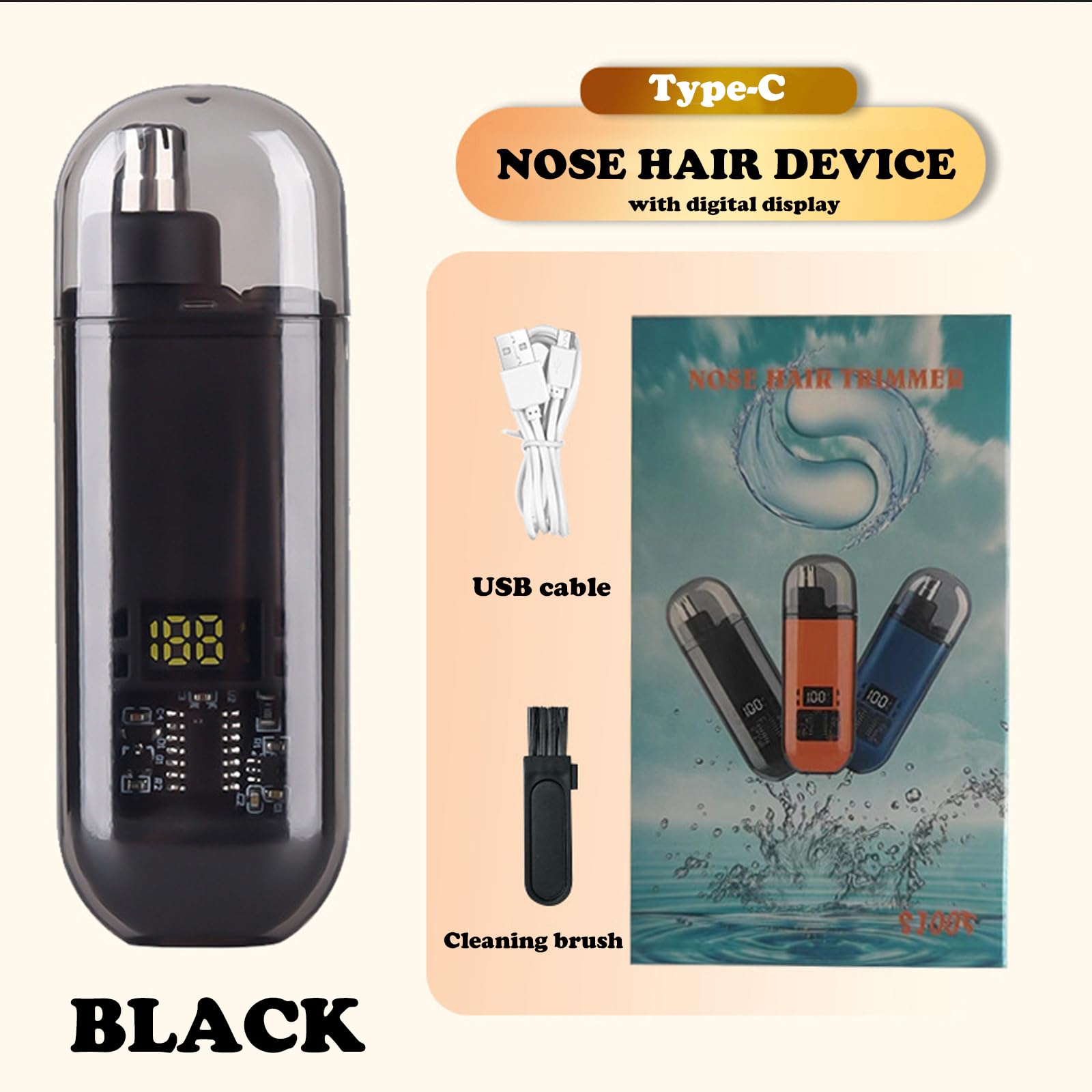 USB Rechargeable Nose and Ear  - Nose Hair Trimmer 评论和价格