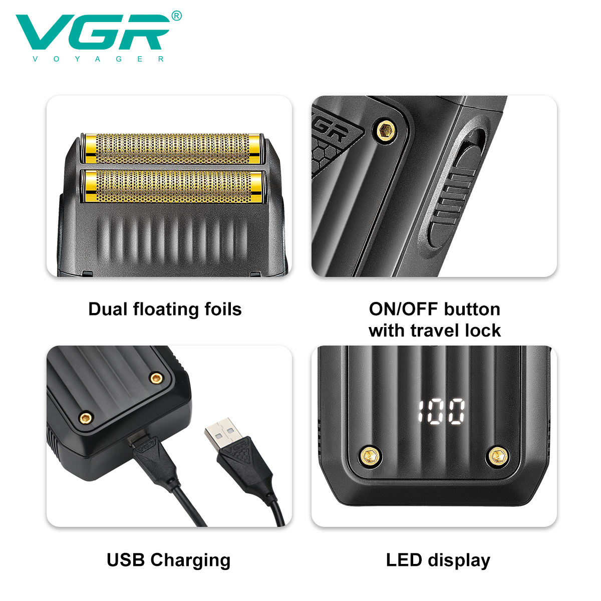 VGR 363 Razor Electric Shaver  - Men'S Grooming Razor 评论和价格