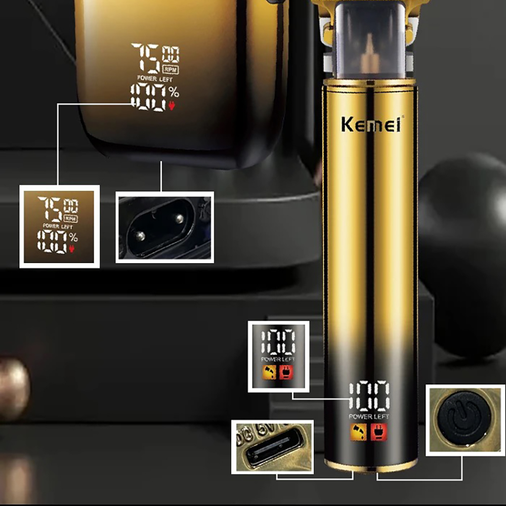 Kemei Hair Trimmer Electric Ra - Men'S Grooming Shaver 评论和价格
